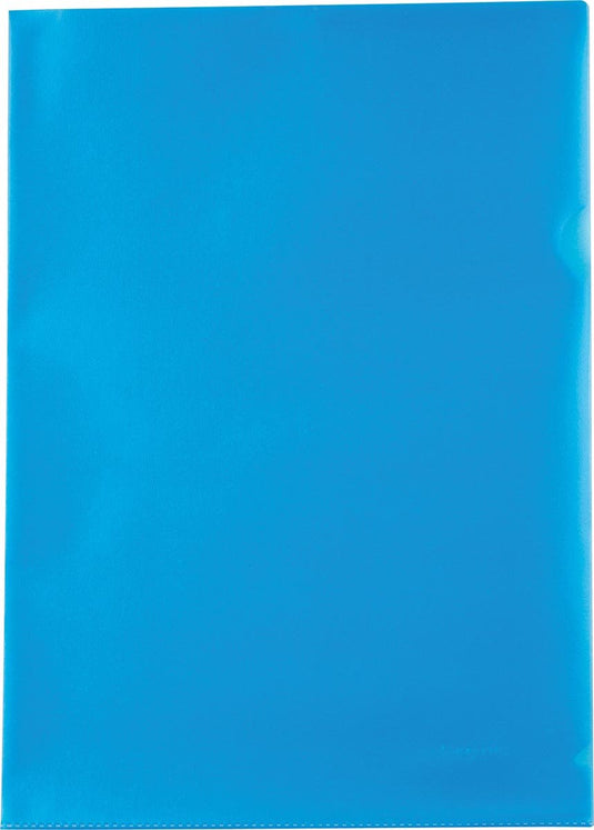 Pergamy l-map, ft a4, pp van 120 micron, pak van 25 stuks, blauw