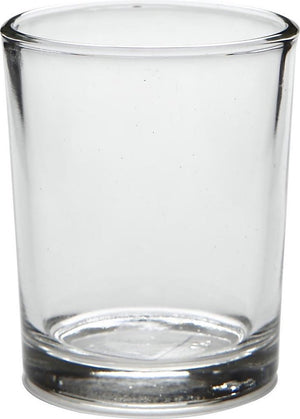 Creotime glazen waxinelicht 4,5x6,5 cm 12 stuks