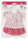 Corolle poppenkleding set bloemenblouse en rok 36cm poppenaccessoire.