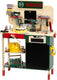 Klein toys bosch speelgoed werkbank - hout - 100-delige accessoire set - incl. licht- en geluidseffecten