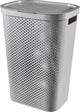 Curver infinity recycled dots wasmand met deksel - 60l - grijs