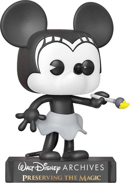 Funko mickey mouse verzamelfiguur disney pop! minnie mouse - plane crazy minnie (1928) 9 cm multicolours