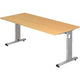 Bach bureau hammerer vos 19 6 180x80cm gemelamineerd spaanplaat beuken