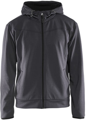 Blåkläder 3363-2526 hoodie met rits medium grijs zwart - maat 4xl