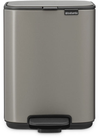 Brabantia bo pedaalemmer - 4 liter - badkamer - platinum