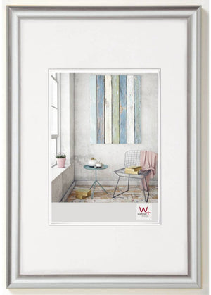 Walther trendstyle - kunststof lijst - fotoformaat 20x30 cm - zilver