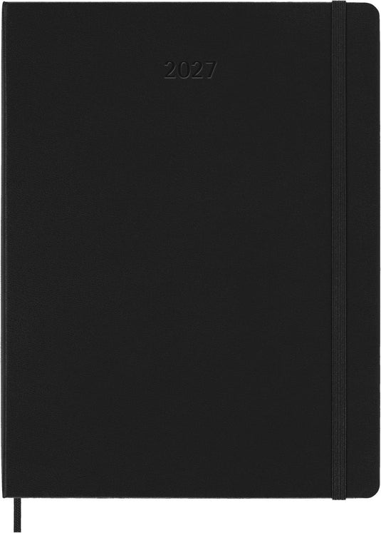 Moleskine 12 maanden agenda - 2027 - wekelijks - xl - harde kaft - zwart
