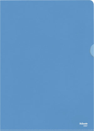 Esselte standaard zichtmap a4 - 0,11mm pp folie - 100 stuks - blauw