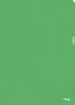 Esselte standaard zichtmap a4 - 0,11mm pp folie - 100 stuks - groen