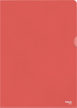 Esselte standaard zichtmap a4 - 0,11mm pp folie - 100 stuks - rood