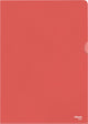 Esselte standaard zichtmap a4 - 0,11mm pp folie - 100 stuks - rood