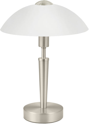 Eglo solo 1 tafellamp - e14 - 26 cm - grijs wit - dimbaar