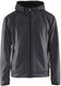 Blåkläder 3363-2526 hoodie met rits medium grijs zwart - maat 4xl