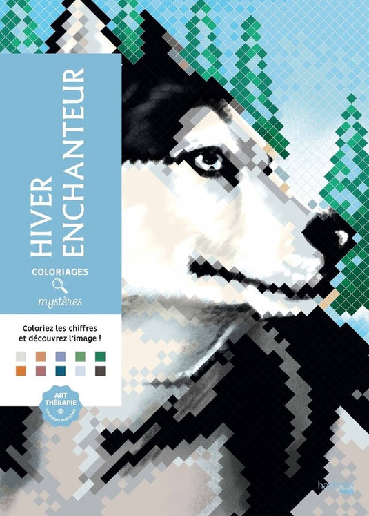 Hachette heroes coloriages mystères hiver enchanteur - hachette - kleurboek voor volwassenen