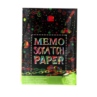 Load image into Gallery viewer, Memo papier scratch a4 50 vel+2 pennen | 7 stuks
