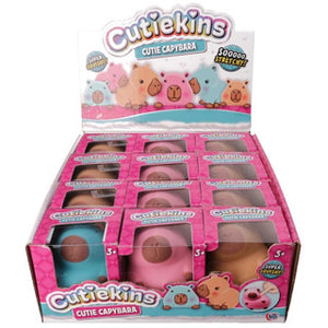 Capibara knijpfiguur cutie 3 assorti