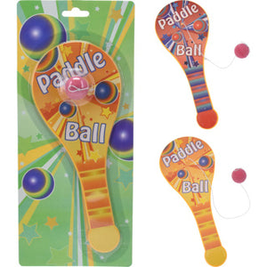 Paddle bat bal spel 25cm 2 assorti | 4 stuks