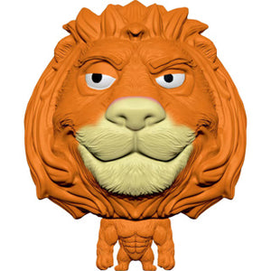 Splats head orange lion 11 cm | 3 stuks