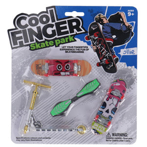 No brand vingerskateboard met step assorti | 6 stuks