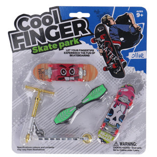 No brand vingerskateboard met step assorti | 6 stuks