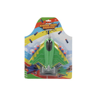 Alert afschietvliegtuig met foam pijltjes 3 assorti