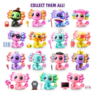 Load image into Gallery viewer, 5 surprise axolotl capsule assorti | 13 stuks
