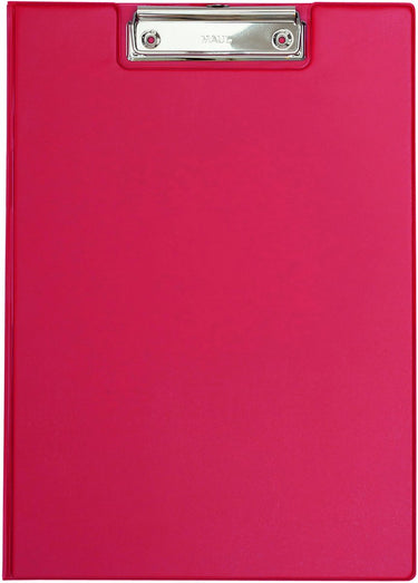 Maul klembordmap a4 staand pvc met penlus rood