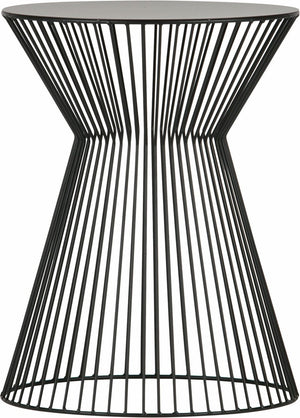 Woood suus bijzettafel - metaal - zwart - 46x ø35