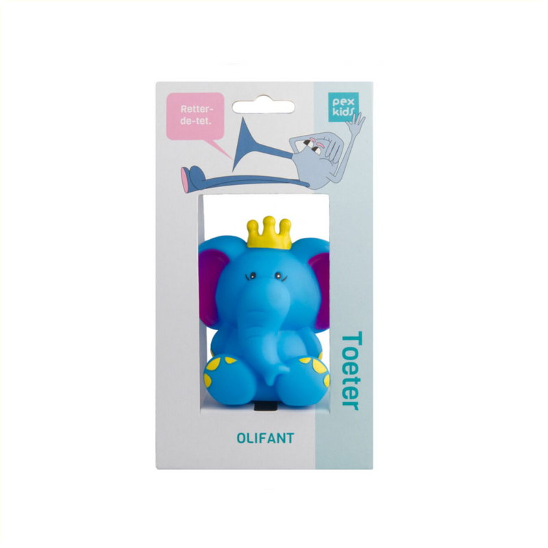Load image into Gallery viewer, Fietshoorn pexkids olifant - blauw
