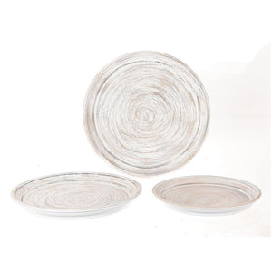 Hbx natural living hbx natrural living schalenset lipaek 3-delig white wash ø33-40-45cm