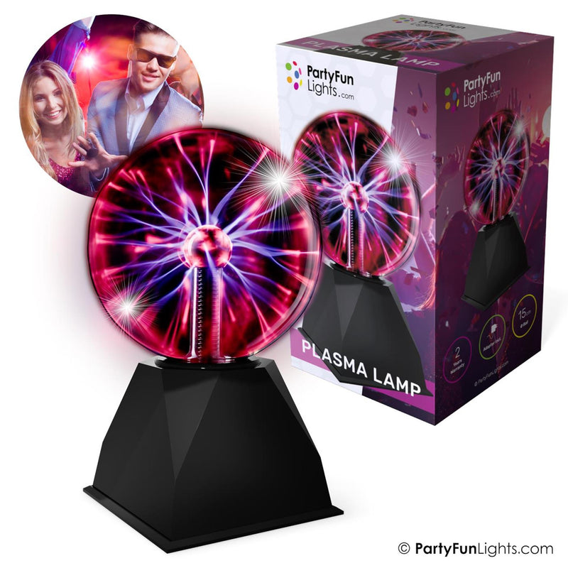 Laden Sie das Bild in Galerie -Viewer, Partyfun lights partyfunlights - plasma bol lamp - reageert op aanraking - reageert op geluid - incl. adapter
