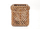 Hbx natural living hbx living lantaarn sentio met glas van gras 20x20x25cm bruin
