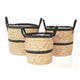 Hbx natural living hbx natrural living plantenmand niche set a 3 ã˜30xh30 ã˜34xh33 ã˜36xh38cm