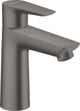 Hansgrohe talis e - wastafelmengkraan - ééngreeps bediening - coolstart energiebesparend - zonder waste - 110mm maat - brushed black chrome