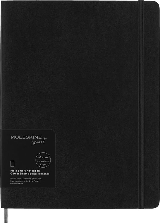Moleskine notitieboek - smart collectie - xl - zachte kaft - blanco - zwart