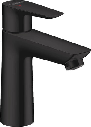 Hansgrohe talis e - wastafelmengkraan - ééngreeps bediening - coolstart energiebesparend - zonder waste - 110mm maat - mat zwart