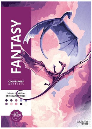 Hachette heroes – fantasie kleurboek – kleur op nummer – 50 pagina's