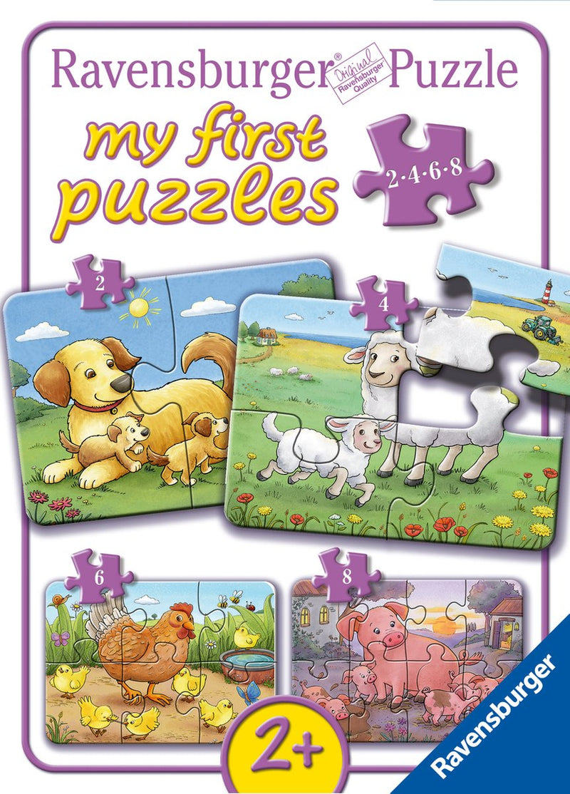 Afbeelding laden in galerijviewer, Ravensburger puzzel - boerderijdierfamilies - my first puzzles
