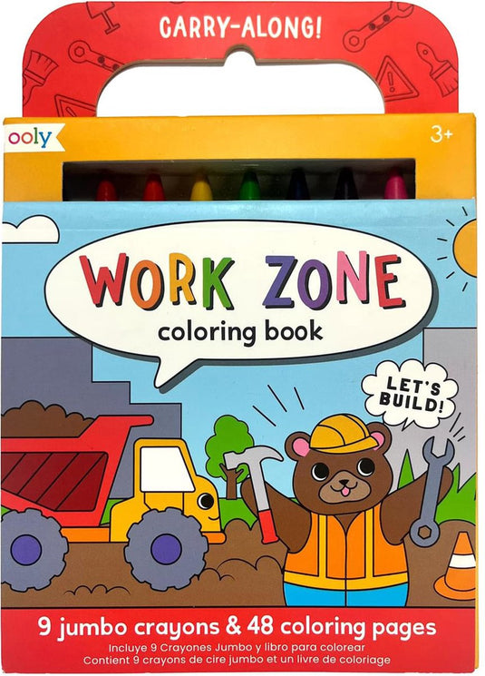 Ooly - carry along - work zone - kleurboek travelpakket