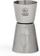 Leopold vienna - barmaatje 20 40ml cocktail rvs jigger - pipet met lasergravure flowers