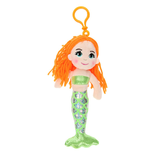 Sleutelhanger lappenpopje zeemeermin, 21cm
