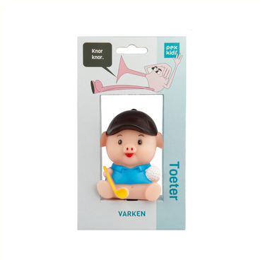 Fietshoorn pexkids varken - blauw