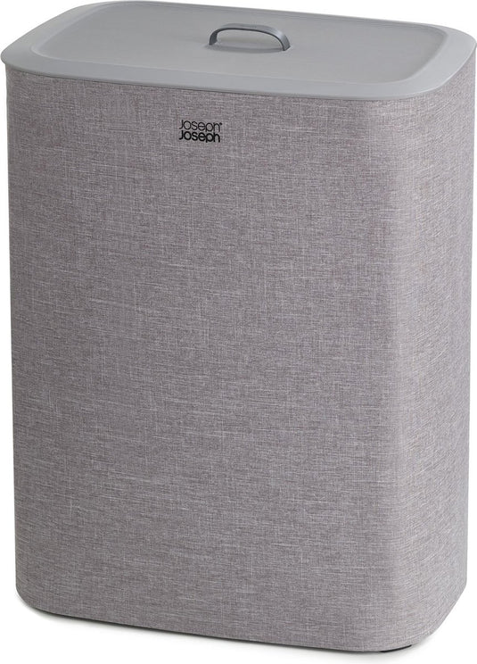 Joseph joseph tota wasmand - 2 compartimenten – was sorteren – 90 liter - grijs