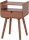 Woood nils nachtkastje bijzettafel - hout - oudroze - 54x36x30