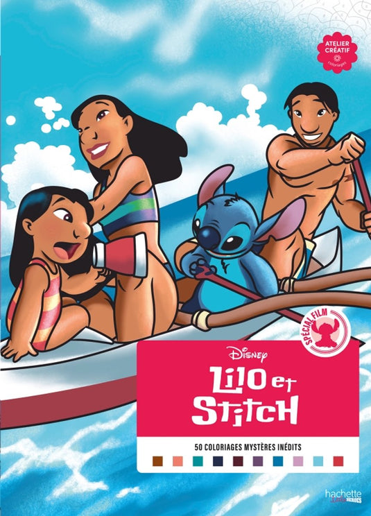 Hachette heroes atelier créatif disney spécial film coloriages mysteres special film - lilo stitch - hachette - kleuren op nummer kleurboek voor volwassenen