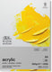 Winsor newton 6534005 galeria acrylpapier pad – 300 g m², a4, 15 vellen, gelijmd, canvasstructuur - acrylblok a4
