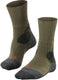 Falke tk-x expedition ultra dikke padding wol functioneel materiaal wandelsokken heren groen - maat 39-41