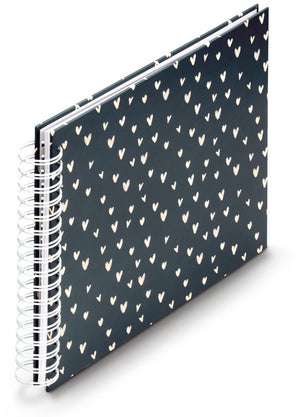 Hama spiraalalbum lovely - 28x24 cm - 50 witte pagina's - blauw