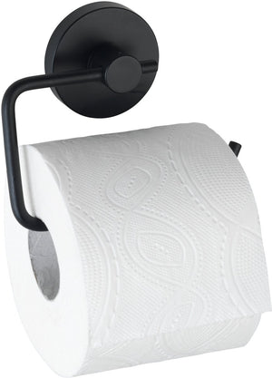 Wenko vacuum-loc toiletrolhouder milazzo mat zwart - wc rolhouder - bevestigen zonder boren