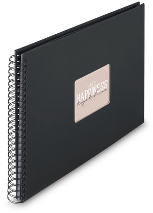 Hama spiraal fotoalbum - fine art - 36x32 - 50 pagina's - zwart